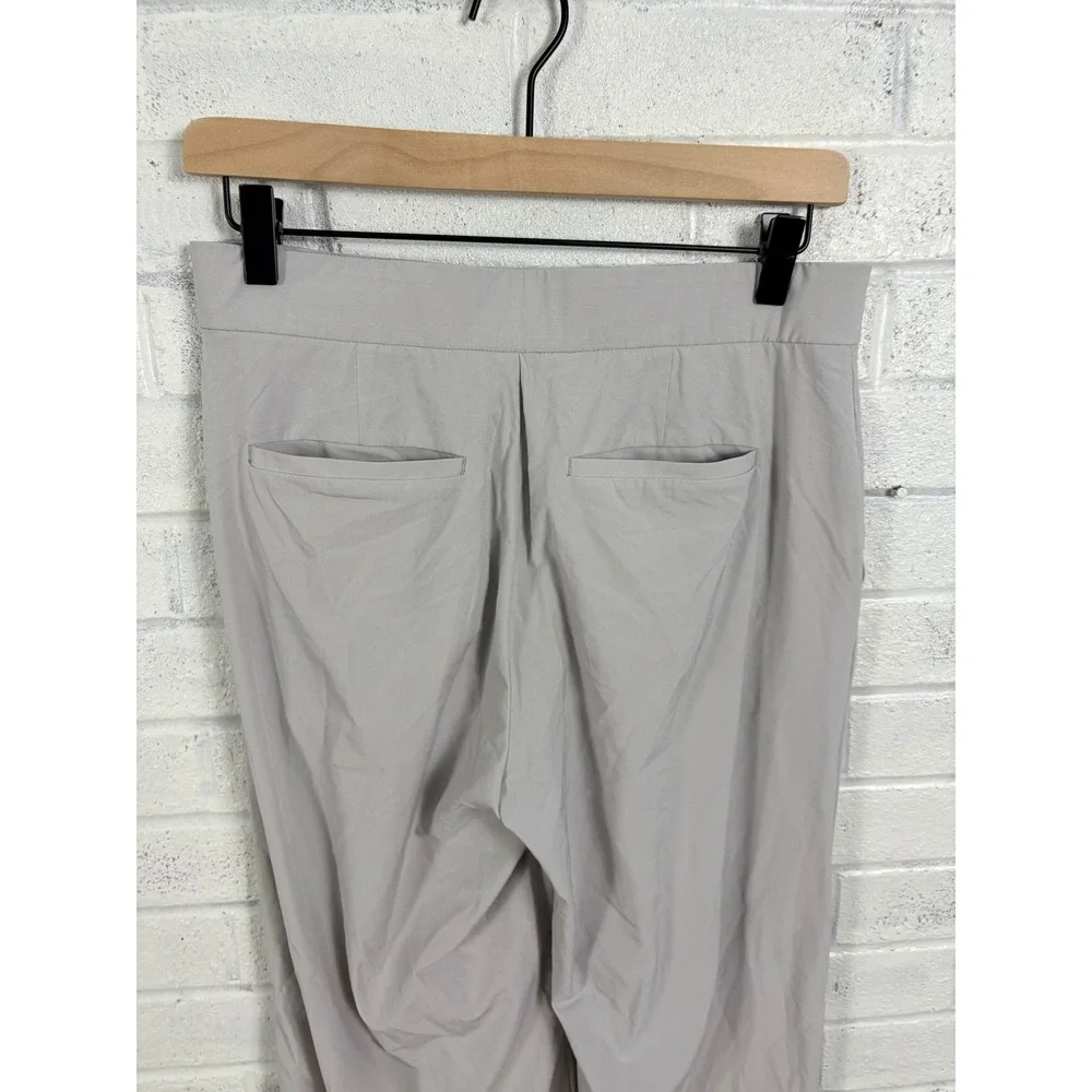Athleta Tribeca Crop Pants Womens 4 Tern Gray Stretch Travel Work Ankle